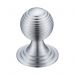 Zoo Queen Anne Ringed Cabinet Knob 38mm Satin Chrome