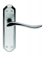 Carlisle Brass Door Handles DL451SCCP Lytham Lever Latch SCP/PCP 34.38