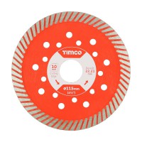 Timco Diamond Blade Premium Turbo Continuous 115mm x 22.2mm 13.18