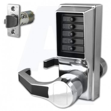 Digital Door Lock Kaba LL1011-26D-41 Left Hand Satin Chrome