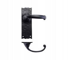 Foxcote Foundries FF112 Traditional Lever Latch Door Handles Black Antique 20.06