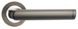 Door Handles on Rose Fortessa Spectre Gun Metal Grey & Polished Chrome 39.15