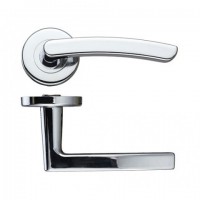 Zoo Door Handles Santiago Lever on Push on Rose Polished Chrome 19.89