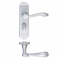 Project Door Handles Arundel Bathroom Lock Satin Chrome 13.74