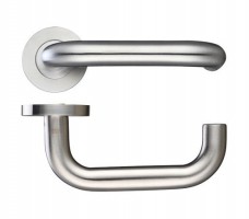 Zoo ZCS030SS 19mm RTD Lever on Rose Door Handles G304 Satin Stainless Steel 16.26