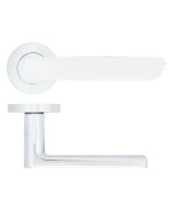 Door Handles Stanza Valencia Lever on Round Rose Polished Chrome ZPA040-CP 11.14