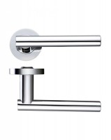 Door Handles Stanza Lucca Lever on Round Rose Polished Chrome ZPZ090CP 15.51