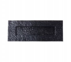 Foxcote Foundries FF38 Traditional Plain Letter Plate Black Antique 19.87