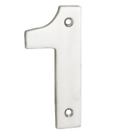 Door Number Steelworx NUM10101BSS 100mm No 1 Polished Stainless Steel 10.31