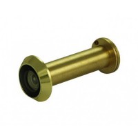 D&E FD60 Fire Rated Door Viewer & Cover Polished Brass 200 Degree 50-70mm 22.38