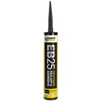 Everbuild EB25 Sealant & Adhesive 300ml Black 12.17