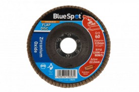 Zirconium Flap Disc 115mm 60 Grit BlueSpot 19693 1.92