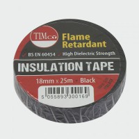 PVC Electrical Insulation Tape 25M x 18mm Black 1.12