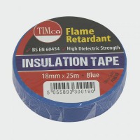 PVC Electrical Insulation Tape 25M x 18mm Blue 1.12