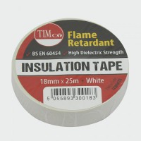 PVC Electrical Insulation Tape 25M x 18mm White 1.12