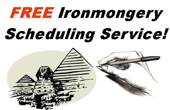 Architectural Ironmongery scheduling and quotations. Cookson Hardware can provide free quotes and schedules for all sizes of projects.