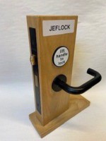Jeflock Disabled Bathroom Lockset Matt Black RAL 9005 389.59