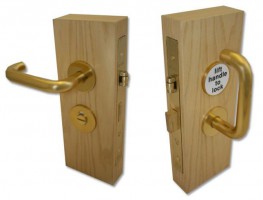 Jeflock Disabled Bathroom Lockset Satin Brass 420.55