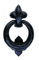 LF5590 Ring Door Knocker Black Antique 23.64