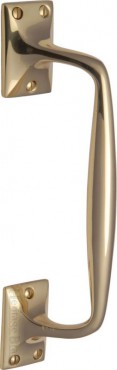 Heritage Brass Offset Pull Handle V1150.253PB 253mm Polished Brass