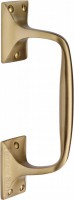 Heritage Brass Offset Pull Handle V1150.202SB 202mm Satin Brass 39.88