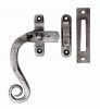 Ludlow PE34LH 125mm Monkeytail Locking Casement Fastener Left Hand Pewter - &pound;10.69 Inc. VAT