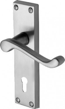 Marcus  PR600-SC Malvern Lever Lock Door Handles Satin Chrome