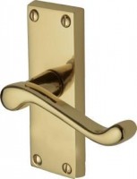 Marcus PR610-PB Malvern Lever Latch Door Handles Polished Brass 18.30