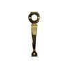 200mm Pull Handle to Match Locking Gate Lock Polished Brass 18.55