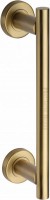Heritage Brass Pull Handle with Roses V2057-SB 280mm Satin Brass 65.48