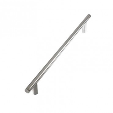 Zoo Guardsman Pull Handle Bolt Fix 1200mm x 30mm (1000mm ctrs) G201 Satin Stainless