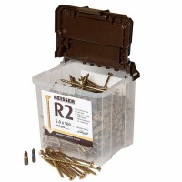 Reisser R2 Wood Screws Yellow Countersunk 3.5mm x 50mm Tub of 950 19.18