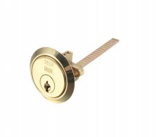 Vier Rim Cylinder 5 pin Polished Brass 10.27