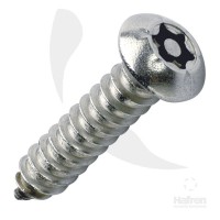 Security Screws Stainless Steel 6 Lobe Pin BUTTON Head 10 x 1.1/2" Box 100 32.21
