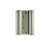 D&E 100mm Compact Double Action Spring Hinges Silver per pair 24.54