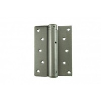 D&E 125mm Compact Single Action Spring Hinges Silver per pair 30.07
