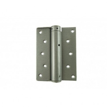 D&E 125mm Compact Single Action Spring Hinges Silver per pair