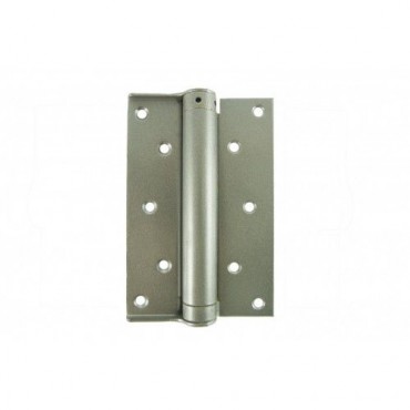 D&E 175mm Compact Single Action Spring Hinges Silver per pair