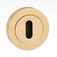 Mediterranean Lever Key Escutcheon M-ESC-K-BP Polished Brass Plated (Sold In Pairs) 8.15