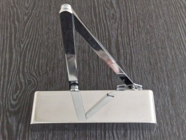 Synergy Door Closer S150 Size 2 - 4 with Semi Radius Cover Polished Stainless Steel 58.03