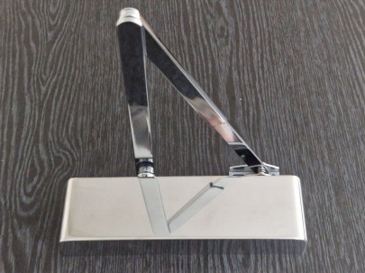 Synergy Door Closer S300 Size 2 - 4 with Semi Radius Cover Polished Stainless Steel
