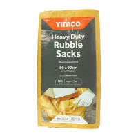 Timco Heavy Duty Rubble Sacks 60cm x 90cm Pack of 10 6.45