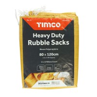 Timco Heavy Duty Rubble Sacks 80cm x 120cm Pack of 10 9.92