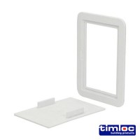Timloc Access Panel Clip Fit 115mm x 165mm White 9.02