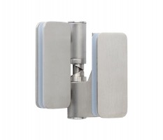 Toilet Cubicle Hinges Glass Gravity Overlap Left Hand T113SML Grade 316 Satin Stainless Pair 132.82