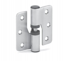 Toilet Cubicle Hinges 80mm Gravity Left Hand T100PL Polished Stainless Pair 25.58