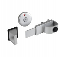 Toilet Cubicle Door Lock with Indicator T204SA Satin Aluminium 37.66