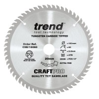 Trend Circular Saw Blade CSB/16060 Craft Pro TCT 160mm 60T 20mm 27.69