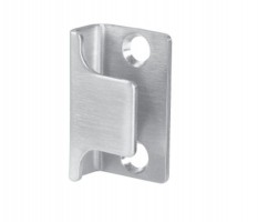 U Shaped Keep for Toilet Cubicle Door Lock 13mm & 20mm Board T271SA Satin Aluminium 8.14