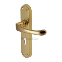Marcus V6050-PB Gloucester Lever Lock Door Handles Polished Brass 32.36